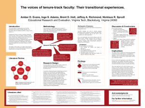 The voices of tenure-track faculty: Their - Scholar