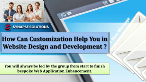 How Can Customization Help You in Website Design and Development?