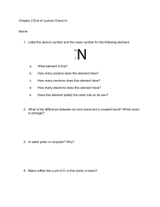 Chapter 2 End of Lecture Questions