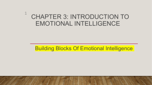  Building Blocks Of Emotional Intelligence