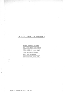 1971 A Challenge to Science Banbury Film Case Roger Stanway