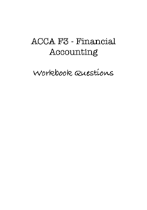 ACCA F3 Financial Accounting Workbook Qu