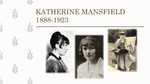 Katherine Mansfield - life