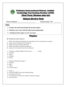 science review pack pdf