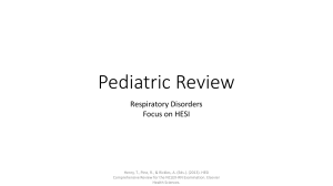 Pediatric Review.Respiratory