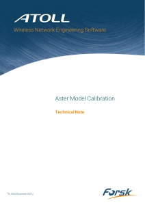 Aster Model Calibration