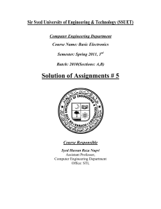 BE Assignment Solution - 05