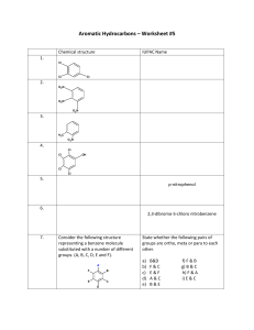 U1A4-Aromatic Hydrocarbons Worksheet