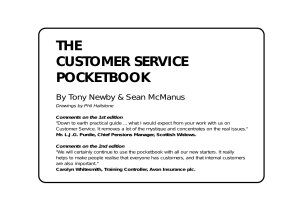 Customer Service (Management Pocketbook Series) (Tony Newby, Sean McManus) (z-lib.org)