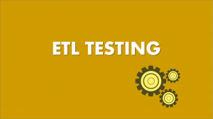 ETL Testing PPT