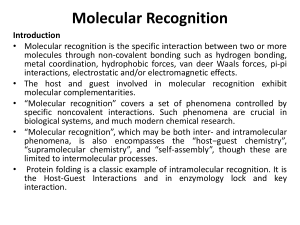 Molecular recognitions ppt