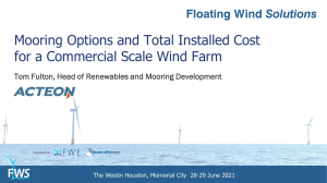 Mooring Options and Total Installed Costs - Tom Fulton - FWS 21