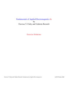 Fundamentals of Applied Electromagnetics 8e