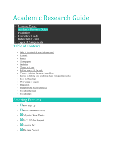 Academic Research Guide