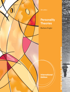 ENGLER- Personality Theories