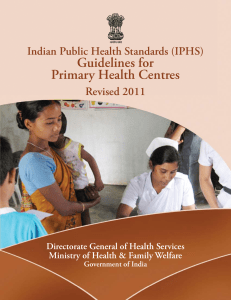 IPHS GuidelinesPriHealth Centres