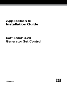 LEBE0049-02 EMCP4.2B Generator Set Control