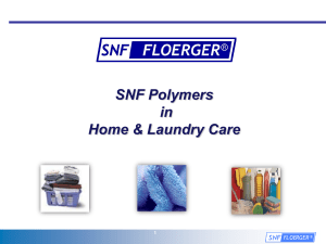 SNF Polymers in Home & Laundry Care