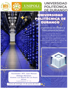 A2 U2 Introducción a la infraestructura del centro de datos empresarial De Los Reyes Olivas Luz Mayela