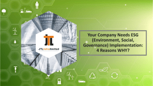 4 Reasons why ESG is important - Vijay Singla JTL Infra