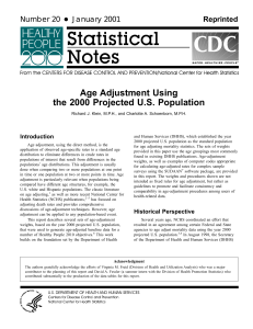Census Document for Age Adjustment