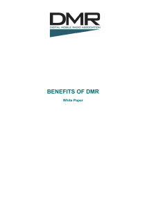 DMR-Association-White-Paper Benefits of DMR 050310