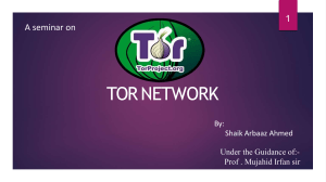 tor network pptx