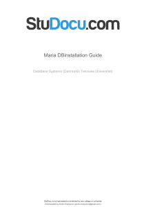 maria-dbinstallation-guide