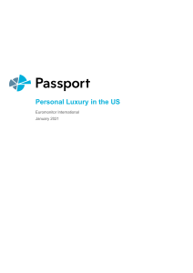 2021 Euromonitor Personal Luxury in the US