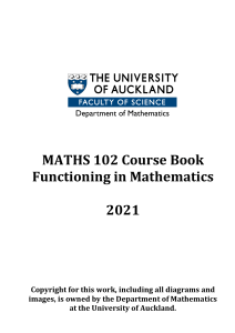 Maths102 Coursebook