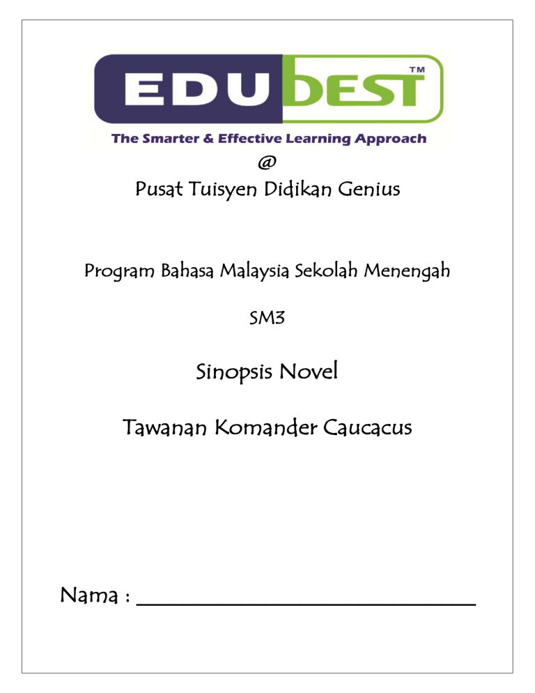 Tawanan Komander Caucacus: Sinopsis Novel (SM3)