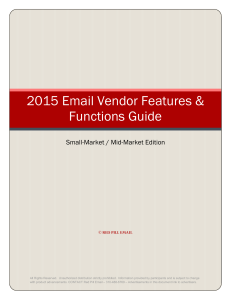 Email Vendor Features & Functions Guide