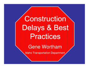 Construction Delays & Best Practices