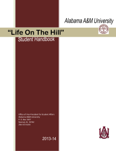 Student Handbook - Alabama A&M University