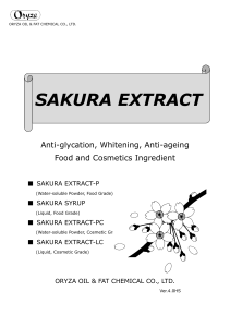 Oryza SAKURA EXTRACT ver4.0HS
