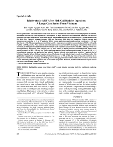 Ichthyptoxic ARF after Fish Gallbladder Ingestion