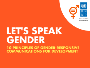 10 principles of gender-responsive communications
