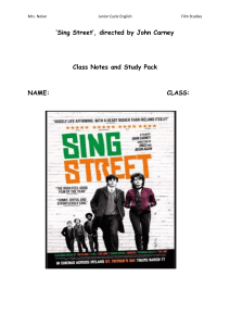 ‘Sing Street’ Study Pack 1