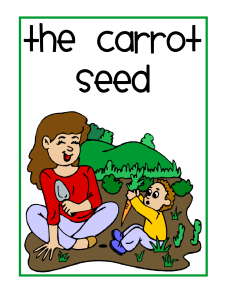carrot seed lapbook complete