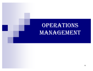 Operations-Management China
