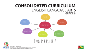 Grade9 ELA Consolidated Curriculum 2021