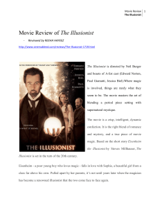 Movie Review of The Illusionist
