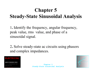 Steady State Sinusiodal Analysis