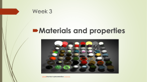 Materials and properties