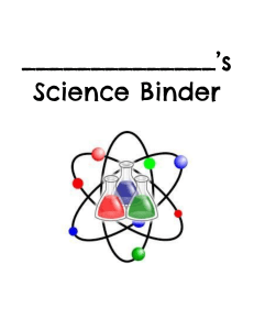 science binder cover