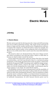 Electric Motor Handbook