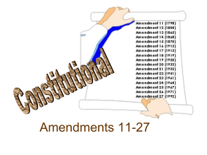 Amendments 11 to 27 ppt