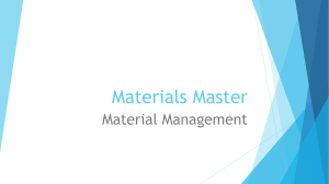Materials Master
