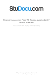 Financial-Management-Paper-F9-Revision-Question-Bank-Answer-Corporate-Finance