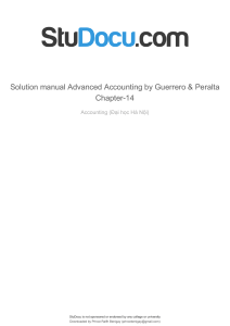 solution-manual-advanced-accounting-by-guerrero-peralta-chapter-14